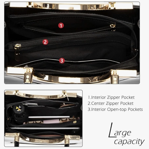 🖤 Elegant Black Handbag - Picture 4 of 8